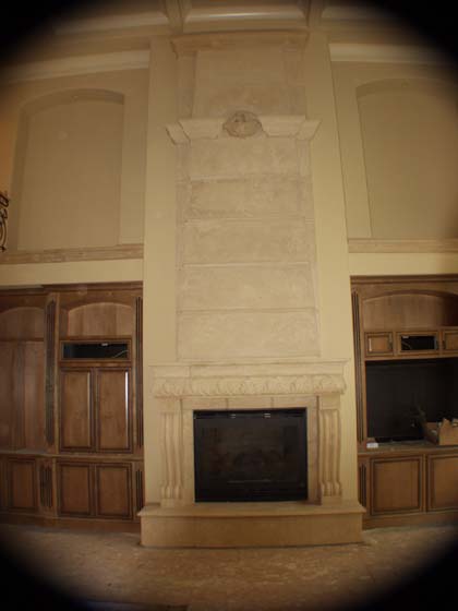 Corbel Counted Leaf b Fireplace