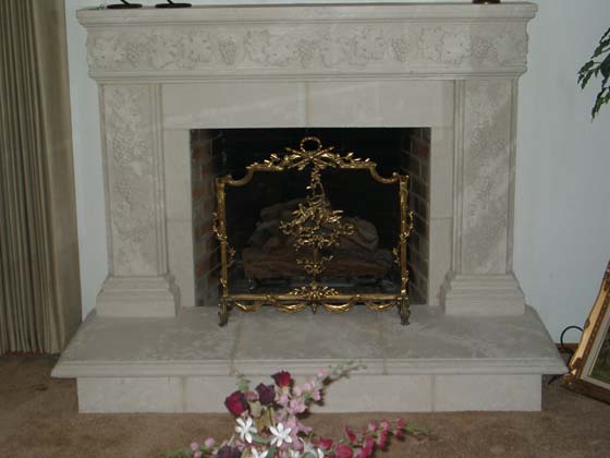 Haz Grapes Fireplace